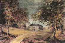 Castle Martin from the park, a watercolour by Lady Fanny Carter Castlemartin.png