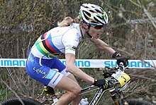 Catharine Pendrel à la Coupe du monde à Houffalize 2012.jpg