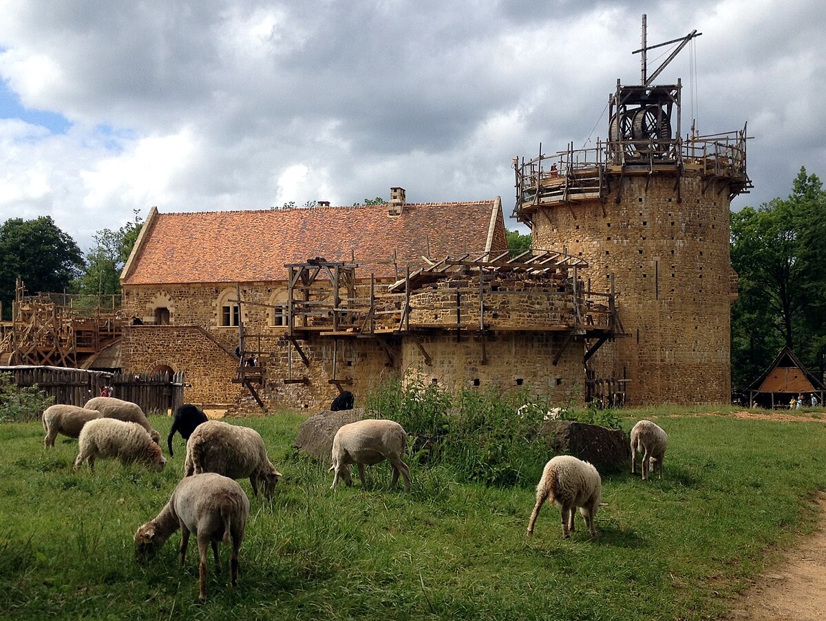 La construction d'un château fort : Guédelon