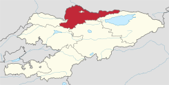Chuy Province in Kyrgyzstan.svg