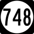 State Route 748 işaretçisi