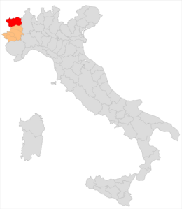 Circondario di Aosta (FR) Arrondissement d'Aoste – Localizzazione