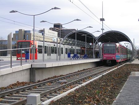 City railway stop Deutsche Telekom