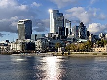 City of London skyline from Tower Bridge