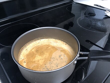 Cooking Indian tea or Chai  using a regular sauce pan in the US.