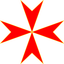 Cross of Saint Stephen. Cross Order of Saint Stephanus.svg