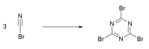 Trimerisierung von Bromcyan