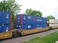 Double stack container train