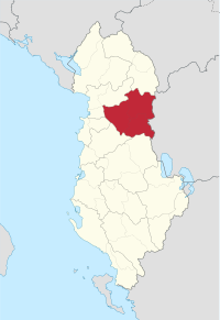 Arnavutluk'ta Diber County.svg