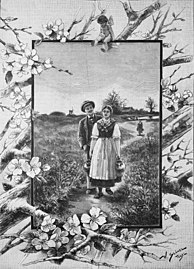 Magazine illustration for Die Gartenlaube (1893)The walk to the Easter Water[lower-alpha 2]