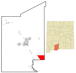 Localização de Chaparral, Novo México