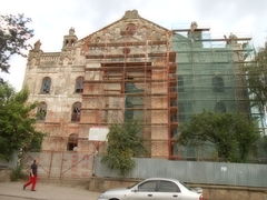 Велика синагога в процесі відновлення, серпень 2014 року