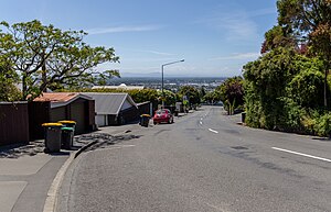 Dyers Pass Road commanding views across Christchurch