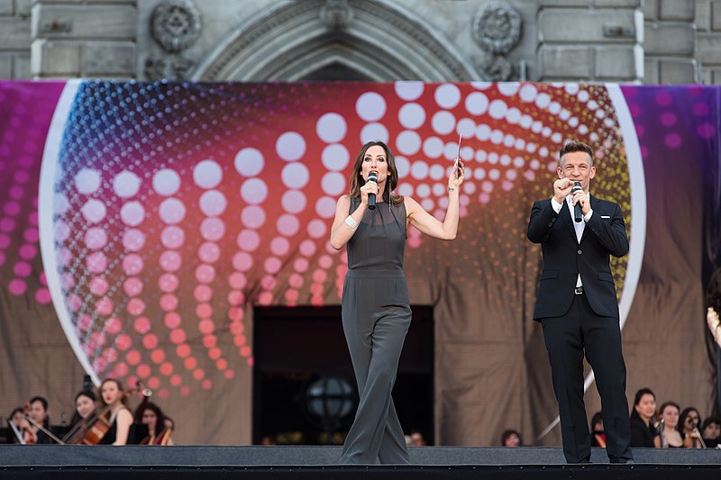 File:ESC2015 Opening Ceremony Eurovision Village Rathausplatz Wien Kati Bellowitsch Andi Knoll 02.jpg