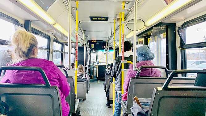 Interior of an ETS New Flyer D40LF