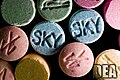 Comprimés de MDMA ou "ecstasy"