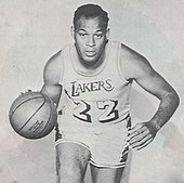 NBA Hall of Famer Elgin Baylor '58 played 13 seasons as a forward for the Los Angeles Lakers, appearing in eight NBA Finals. Elgin Baylor Night program-(cropped).jpg