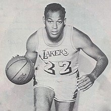 Kansi Los Angeles Lakersin ohjelmasta 21. maaliskuuta 1969 "Elgin Baylor Night"