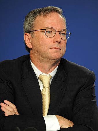 Eric Schmidt, CEO of Google from 2001 to 2011