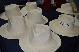 Finely woven hats from "jipi" palm made in Calkini, Campeche ExpoIndigenous2015 033.JPG