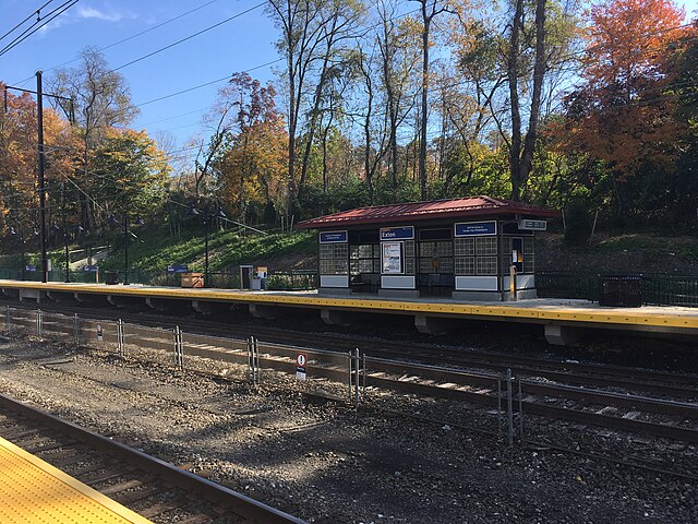 Exton station, which serves SEPTA and Amtrak trains