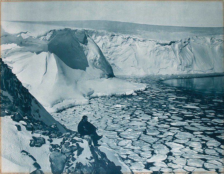 File:F. Bickerton looking out over seas near Commonwealth Bay.jpg