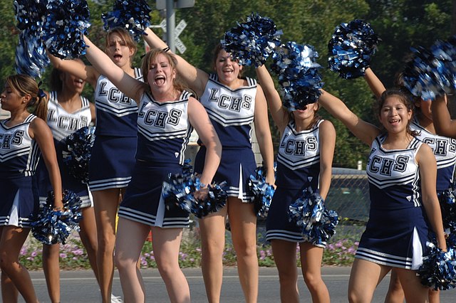 Lamar Consolidated High School cheerleaders at the 2007 Fort Bend County Fair