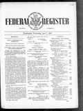 Thumbnail for File:Federal Register 1943-04-07- Vol 8 Iss 68 (IA sim federal-register-find 1943-04-07 8 68).pdf