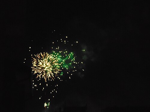 Fireworks in Rome, Italy