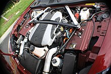 Fisker Karma hybrid engine, 2012 Fisker Karma Engine.JPG