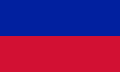 Bandeira da República de Haití baixo o réxime de Alexandre Pétion de 1806 a 1811.