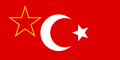 Flaga mniejszości tureckiej w Jugosławii