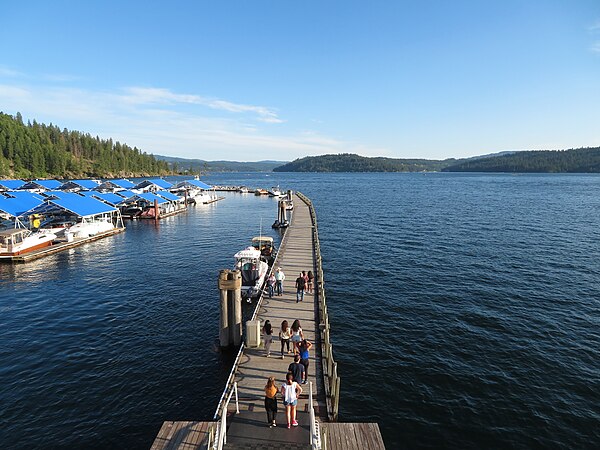 Image: Floating Boardwalk, Lake Coeur d'Alene, Coeur d'Alene, Idaho (50082782713)