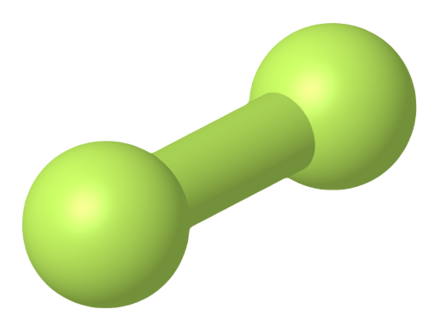 Fluorine 3D molecule