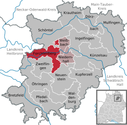 Forchtenberg - Carte