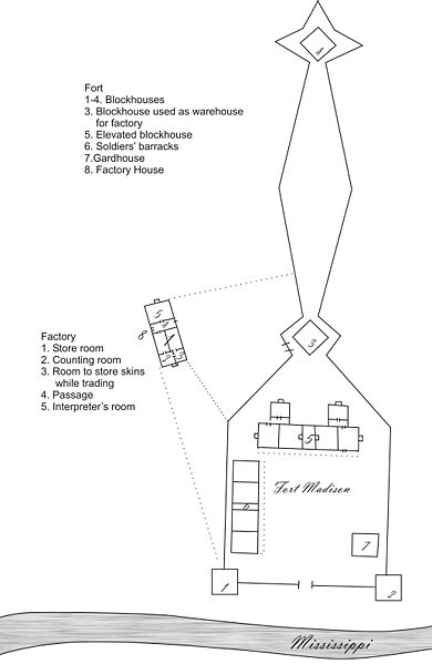 Plans of Fort Madison, drawn in 1810 by a trading post factor