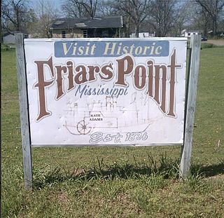 <span class="mw-page-title-main">Friars Point, Mississippi</span> Town in Mississippi, United States