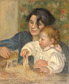 Gabrielle Renard and infant son, Jean