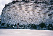 Крейдяні пласти на Кіпрі - показують класичну шарувату структуру