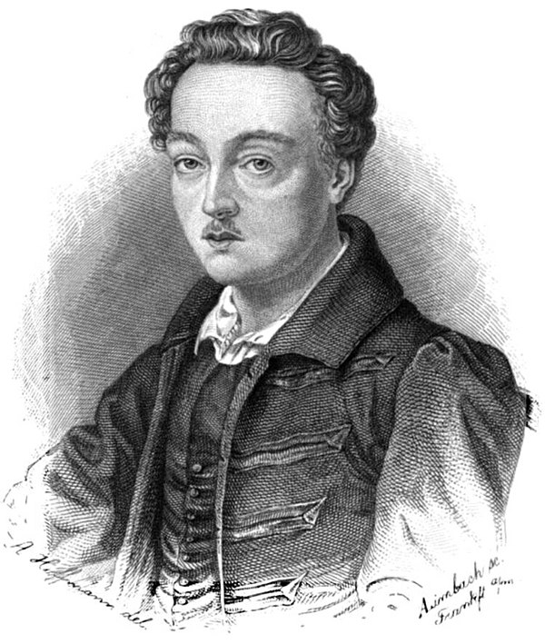 Georg Büchner, illustration in a French edition of his complete works (1879).