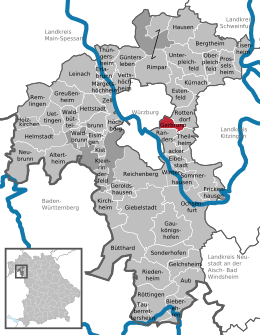 Gerbrunn - Localizazion
