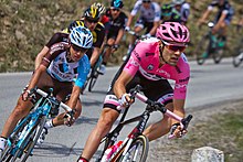 Starting in 1909, the Giro d'Italia is the Grands Tours' second oldest. Giro d'Italia 2017, dumoulin pozzovivo (34766910580).jpg