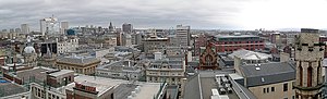Glasgow city centre panorama from Lighthouse t...