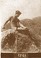 ? 1261. Giovane nudo su rocce. / Naked youth on rocks. (Duplicate number).