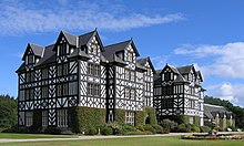 Gregynog Hall, the Blayney family's ancestral home Gregynog Hall, Tregynon, near Newtown, Powys, Wales, UK.jpg