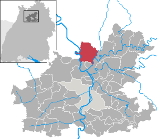 Elhelyezkedése Baden-Württemberg térképén