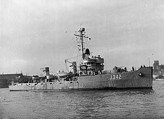 HMS <i>Gazelle</i> (J342) Minesweeper of the Royal Navy