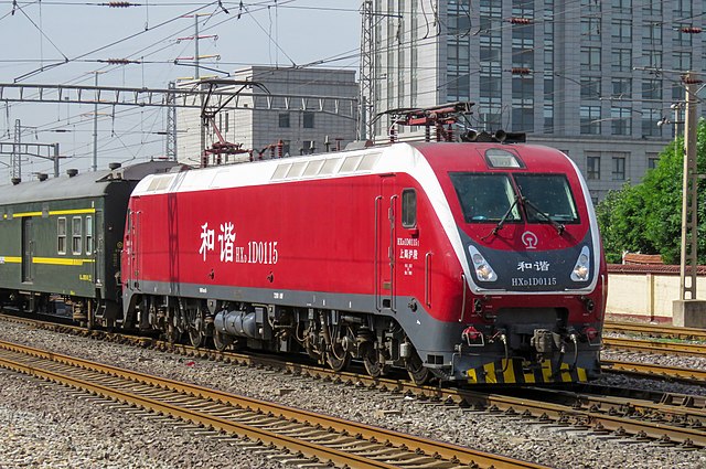 A China Railways HXD1D electric locomotive in China