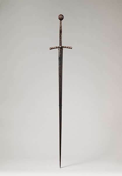 Hand-and-a-half sword, probably German, c. 1400–1430