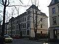 Double apartment building in open development